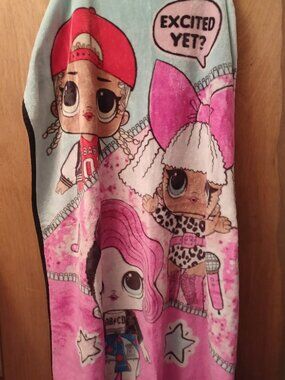 LOL Surprise Twin Size Kids Soft Fleece Blanket Say " Excited Yet "